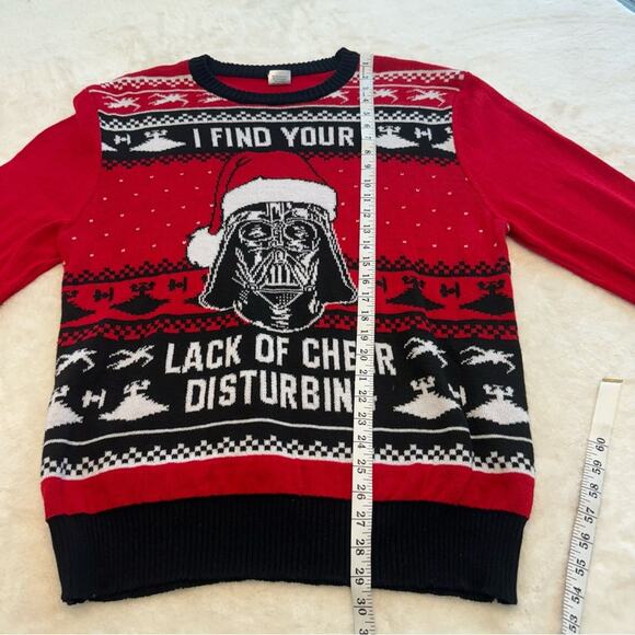 Star Wars Long Sleeve Crewneck Unisex Knit Sweater Darth Vader Size XXL - Picture 6 of 12